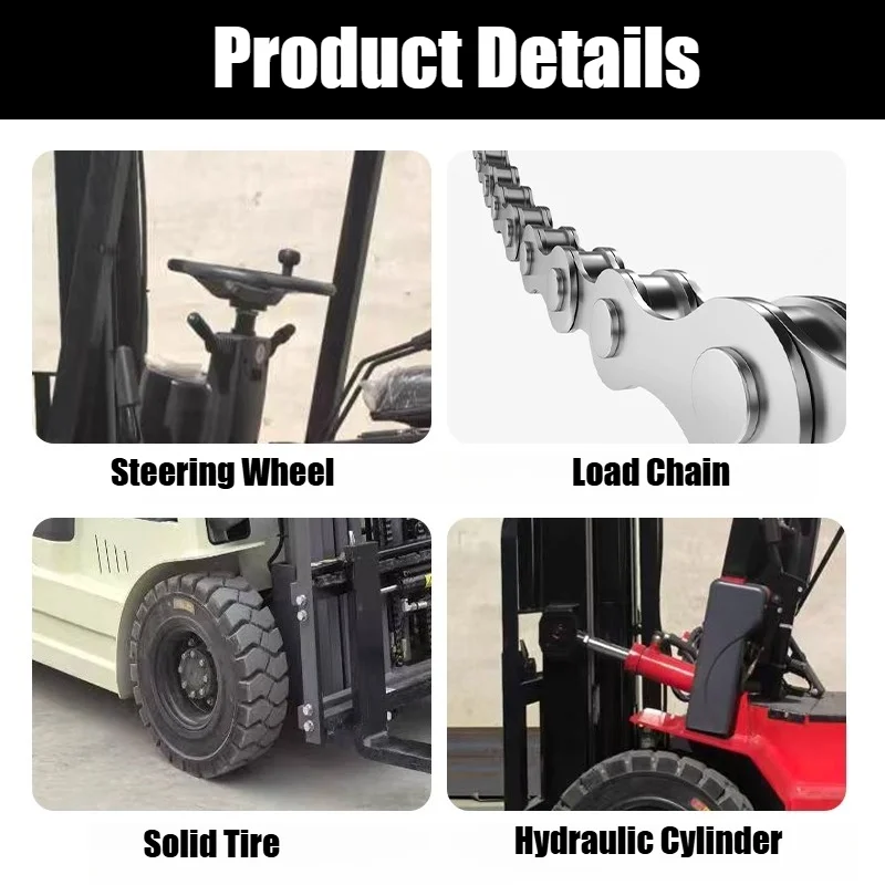 رافعة شوكية كهربائية صغيرة 1-4 طن بطارية ليثيوم الرصاص الحمضية الأوتوماتيكية رباعية العجلات شاحنة تفريغ تحميل الرفع الهيدروليكي