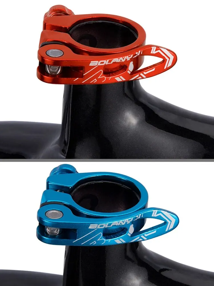 BOLANY MTB Fahrrad Sattelstütze Klemme Quick Releas Ultraleicht Aluminium Legierung Fahrrad Sattelstütze Halterung 31,8mm 34,9mm Radfahren Zubehör