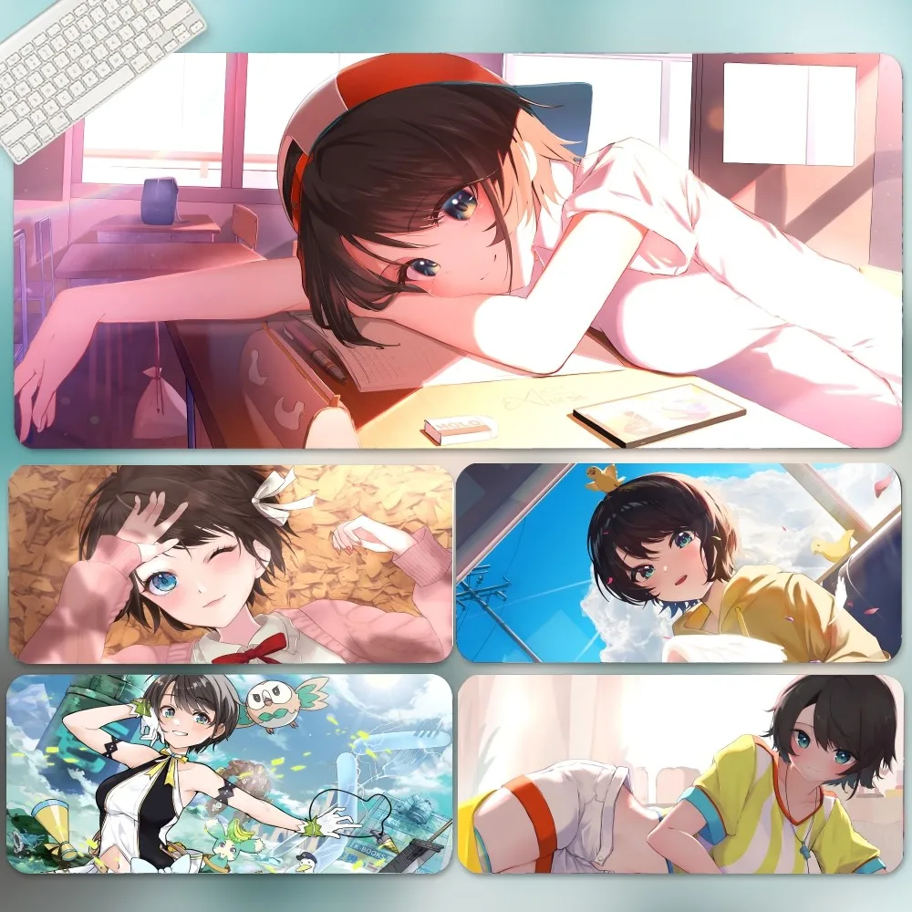 Anime Hololive VTuber Ozora Subaru Mousepad Large Gaming Mouse Pad LockEdge Thickened Computer Keyboard Table Desk Mat