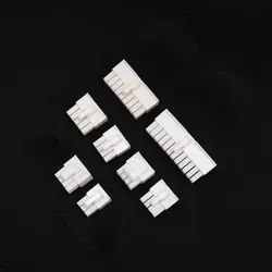 Angitu 4.2mm 5557 White Connector 24Pin 18Pin 10pin 4+4P/8Pin CPU 6+2P/8Pin GPU 6pin PCIE Housing Jacket Modular Power Cable Use