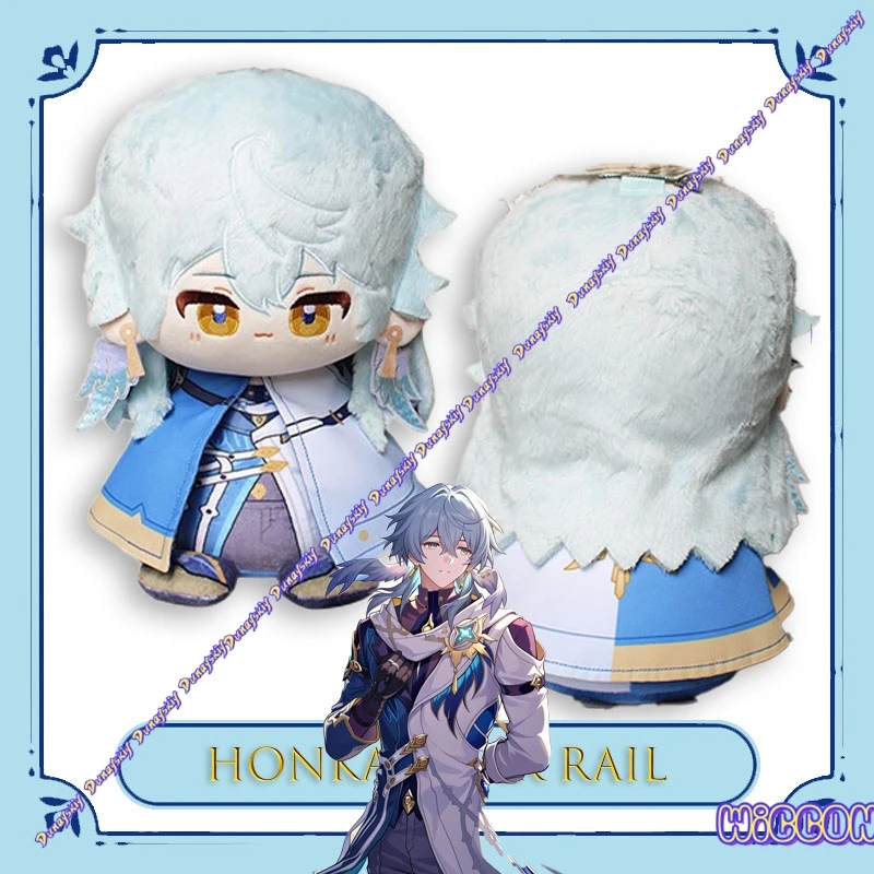 

Аутентичная плюшевая игрушка Honkai Star Rail Sunday, синяя праздничная специальная версия, реплика ежедневной игры для рождественской вечеринки