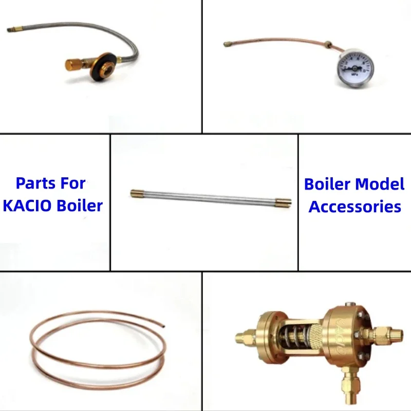 

KACIO Steam Boiler Model Parts ( Metal Hose / 3.5mm Copper Tube / 1/4-20 Connector / Firepower Controller )