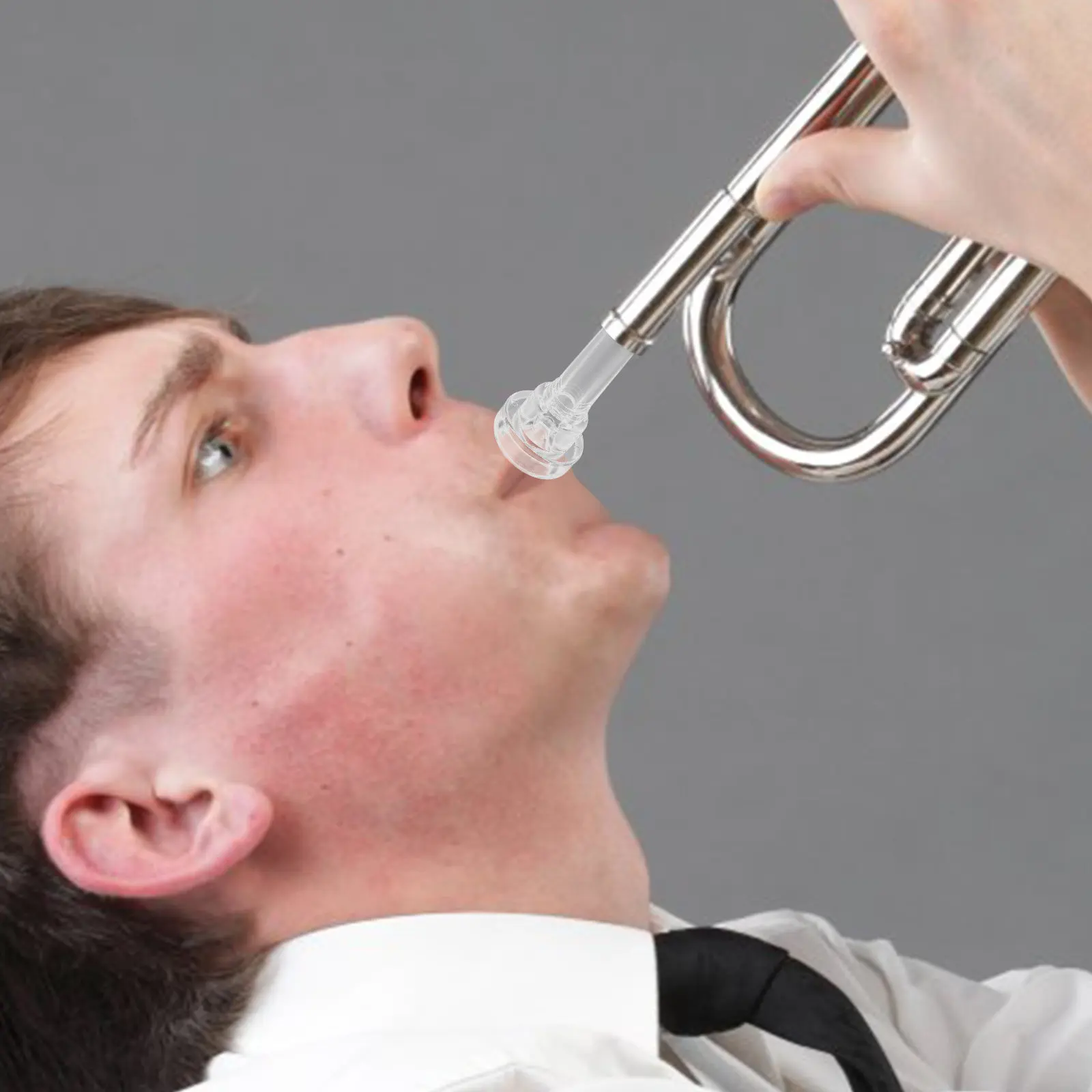 Trumpet Mouthpiece Lightweight Compact Easy Install for Practice Performance Trumpet Accessories Plastic Mouthpiece Replacement