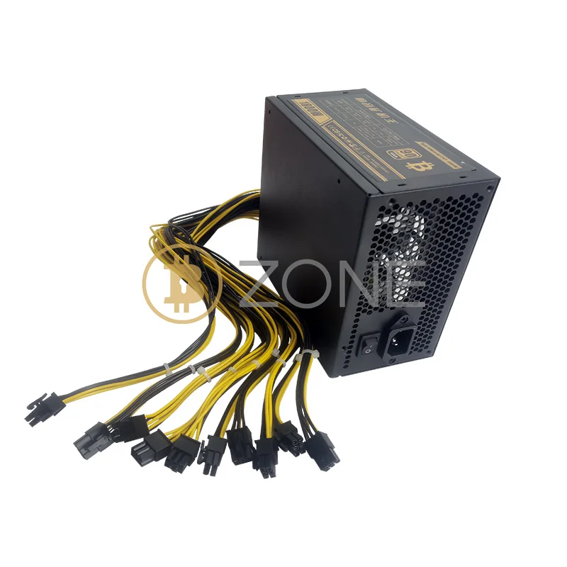 12v 6pin Power Supply 1600W 1800W 2000W Bitcoin Mining PSU PC Power Supply  Computer Mining Power Supply