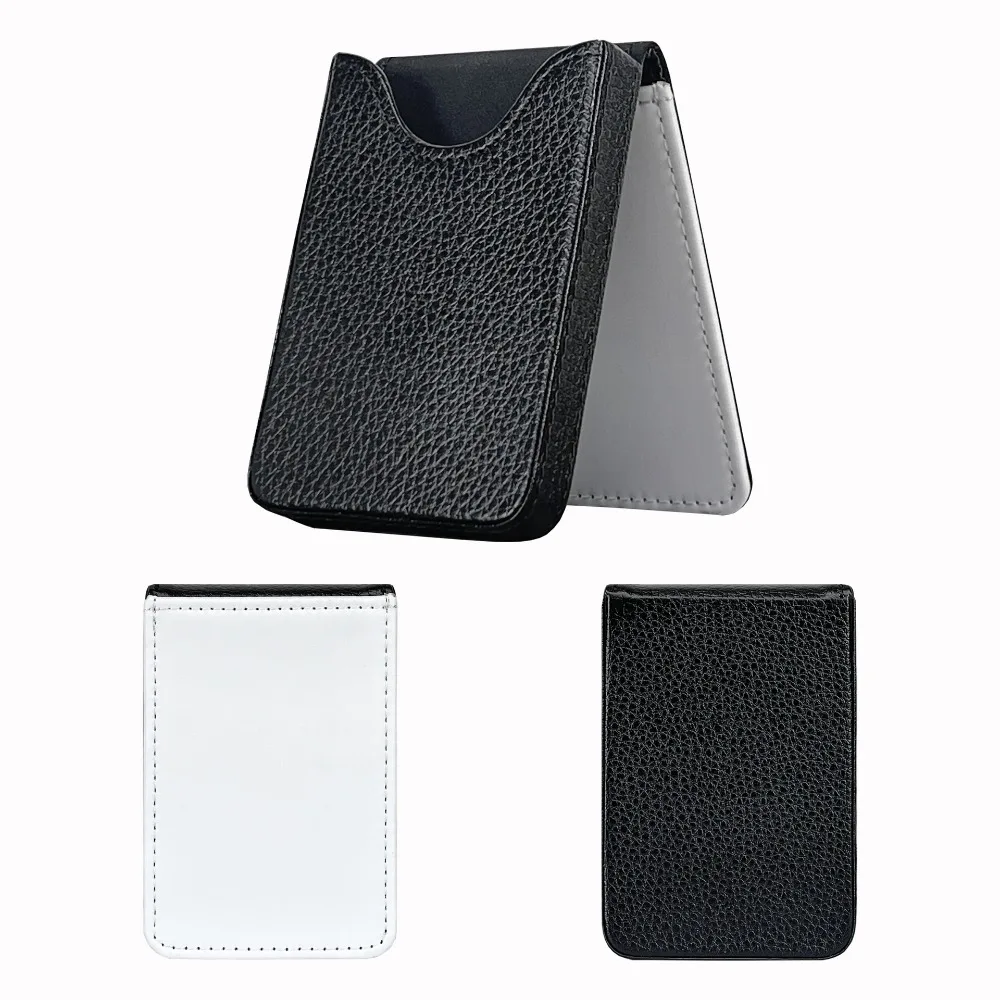 DIY Blank Name Card Holder Elegant Design Lightweight Thermal Dye Sublimation Card Case PU Leather Card Organizer
