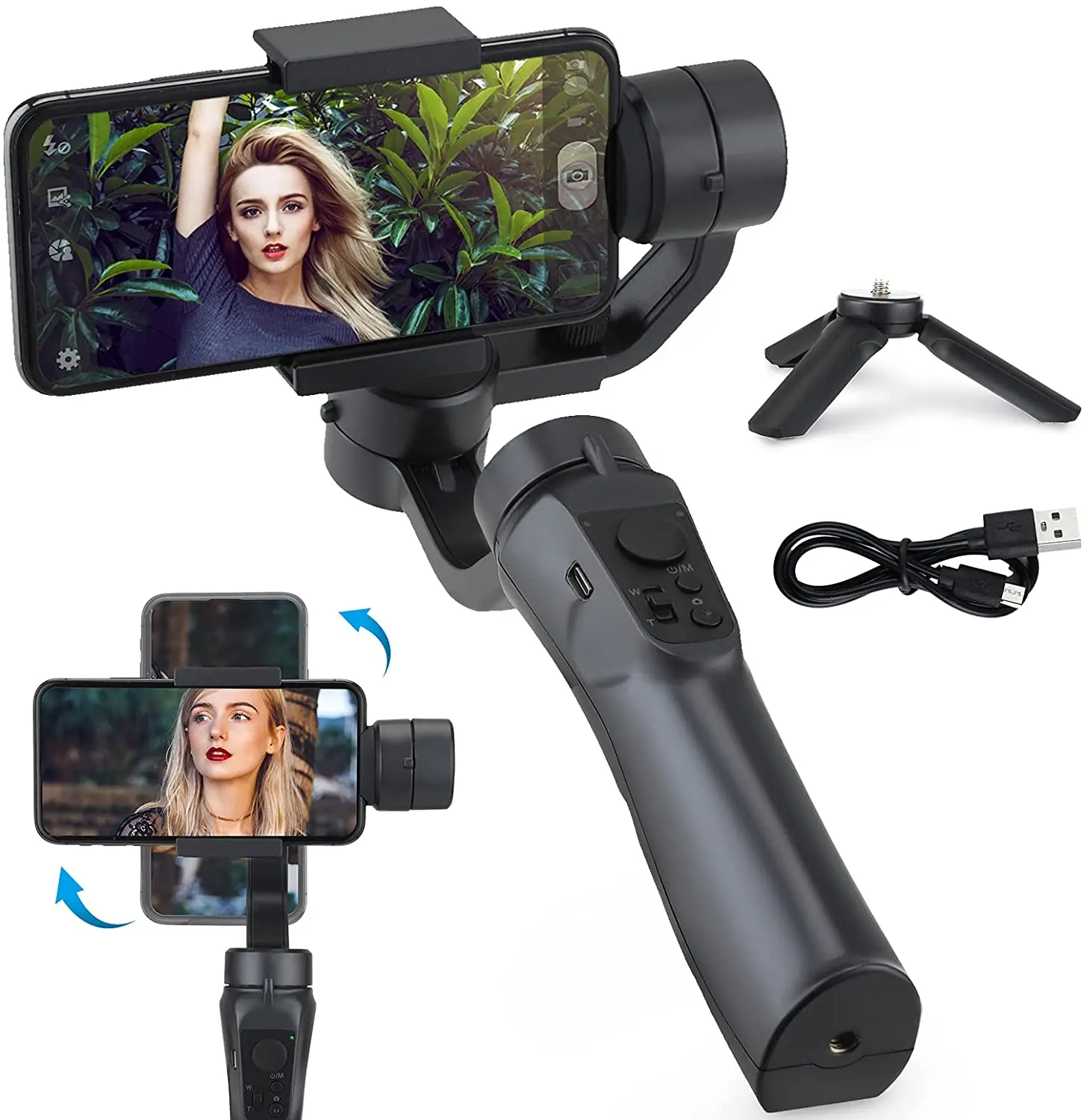 3 Axis Gimbal Handheld Stabilizer Cellphone Action Camera Holder Anti Shake Video Record Smartphone For Xiaomi iPhone Hanger New