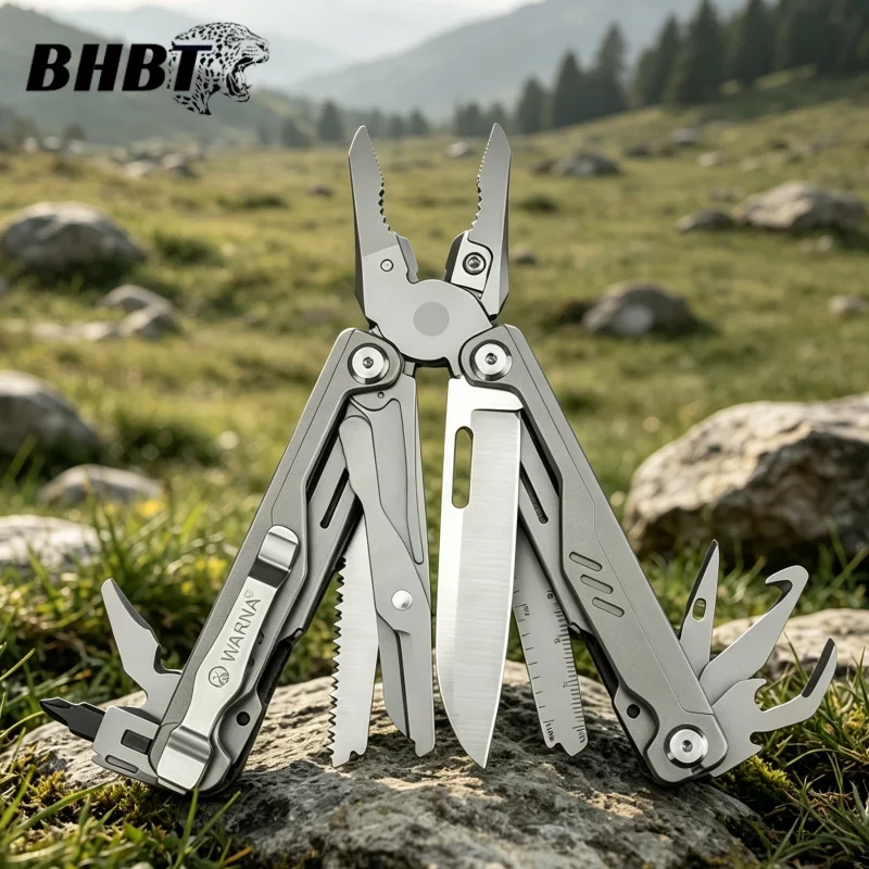BHBT Titanium Alloy Multitool Pliers 20 In 1 EDC Outdoor Camping Survival Multi functional Tool Pliers Multi Tool
