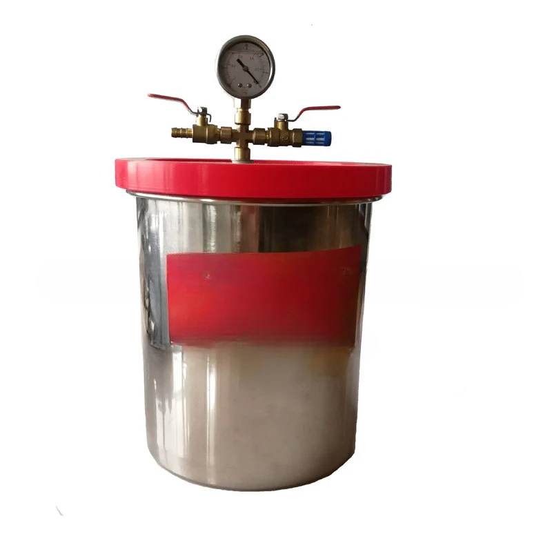 Vacuum pump wholesale 3 gallon vacuum bucket/defoaming bucket Quick bubble extraction/AB glue resin defoaming