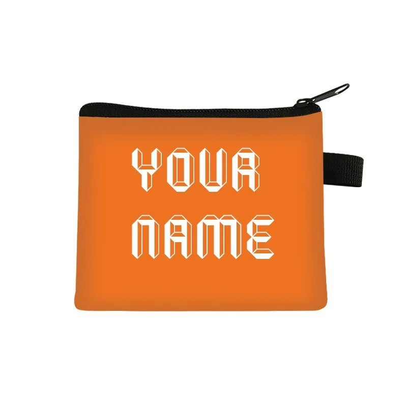 To Make Your Name Series Coin Purse Student Children's Key Bag Cartoon Mini Bag Woman Wallet Men Cardholder Custom Wallet