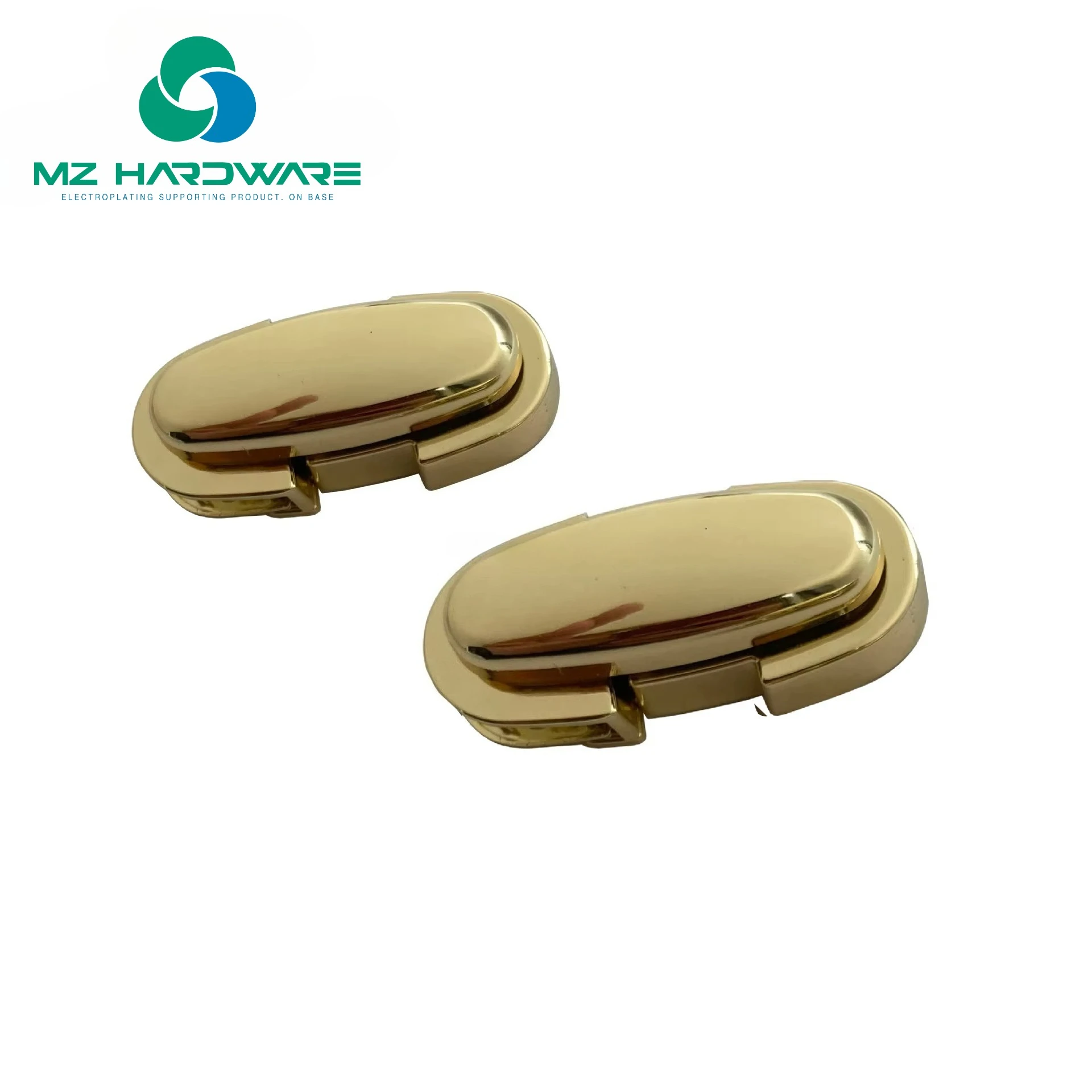 

MZhardware 1 Piece Wholesale Durable Zinc Alloy Bag Push Lock - Fashion Elliptical Lock Hardware for Wallet Handbag