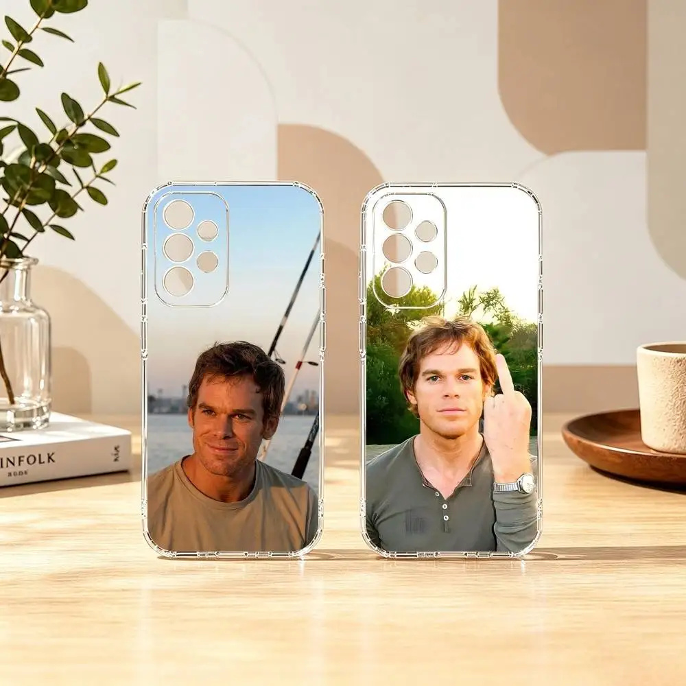 D-Dexter Morgan Michael C. Hall  gift Phone Case Transparent Silicone Soft For Samsung S25,S24,S21,S22,S23,S30,Ultra,S20,Plus,Fe