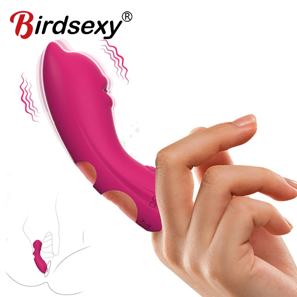 Clitoral G Spot Finger Vibrator 10 Speed Clit Nipple Massager Adult Sex Toys Stimulator Female Masturbation Sex Toys for Couples