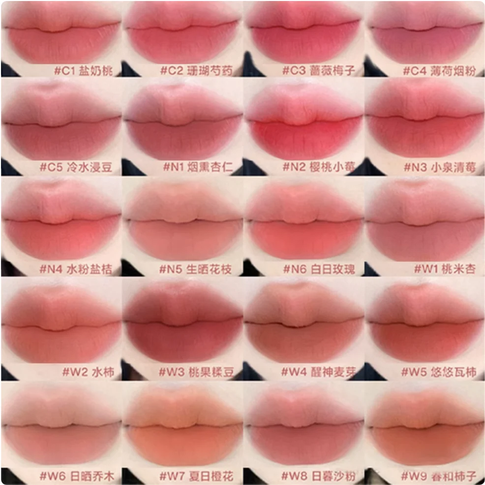 Into You – teinte à lèvres Air, boue W6, couleur nue, pâte de haricots Durable, mat, maquillage authentique Original