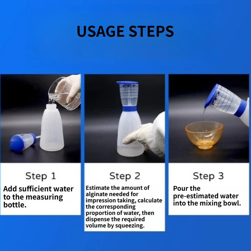 2Pcs Dental Mixing Cups Impression Material Alginate Measuring Bottle Stirring Kettle Measuring Mixer Dentistry Tool