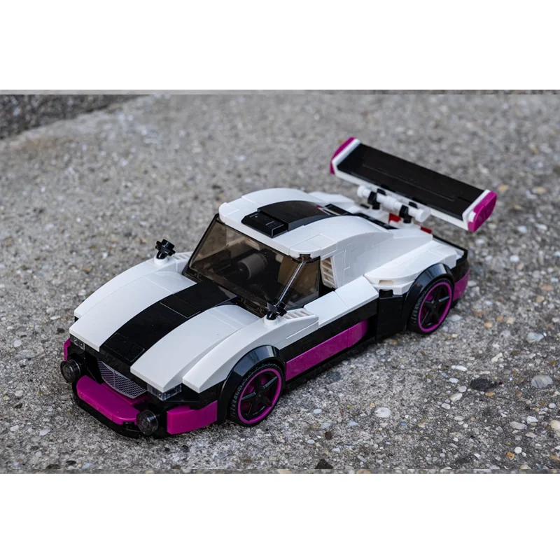 

330 Parts Building Block Car Model City Speed Champion GT1 Classic Racing Toy For Boys Christmas Gift Ideal Present