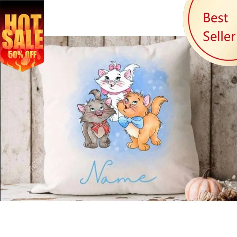 

Aristocats Pillowcase Disney Cartoon Pillow case Soft Sofa Bed Decoration Child Holiday Party Boy Girl Gifts Custom Pillow Cover