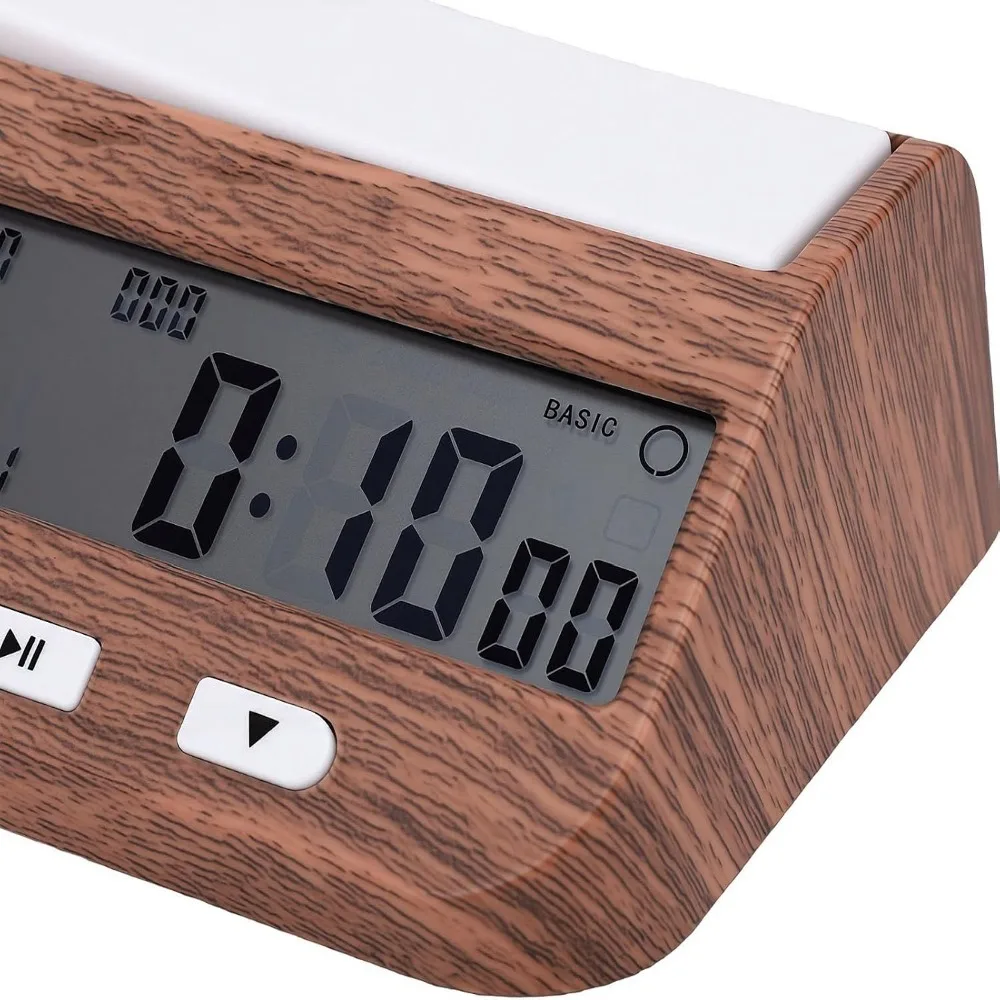 Multifunctional Chess Timer ABS Material Compact Design Digital Chess Clock Anti-fall Large Screen Game Timer for Checkers