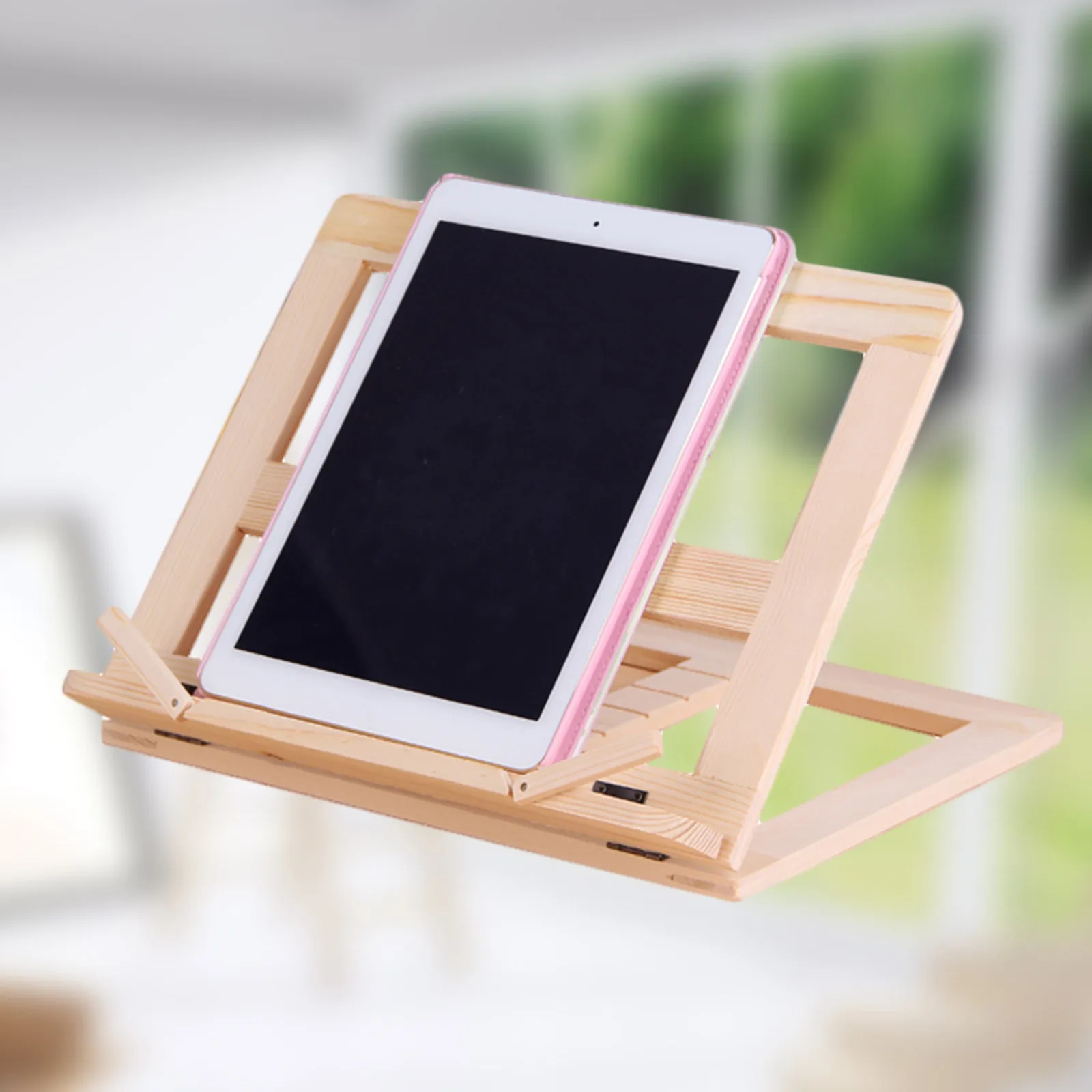 Portable Music Sheet Stand Holder For Study Desk Book Reader Lightweight Foldable Desktop Tablet Reading Adjustable
