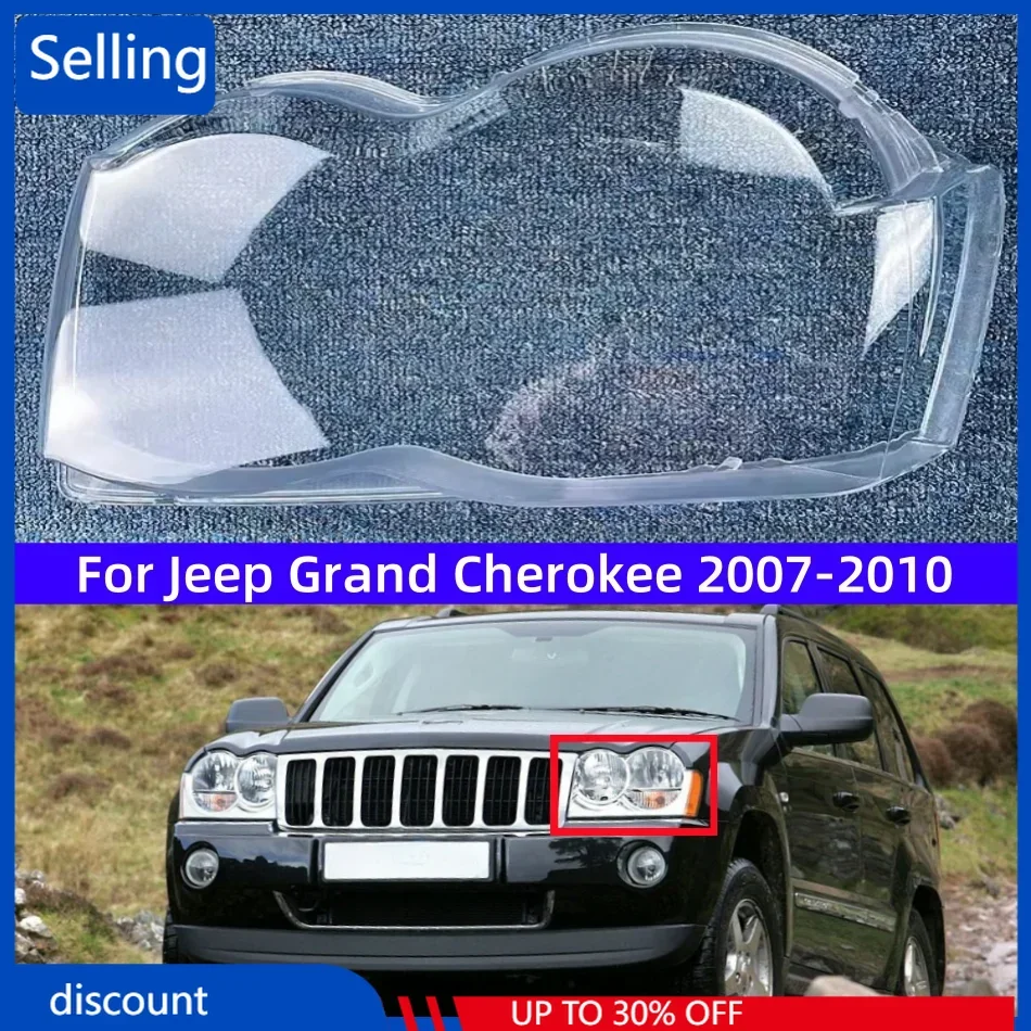 

For Jeep Grand Cherokee 2007 to 2010 Car Acccessories Head Lampe Cover Replace The Original Lens