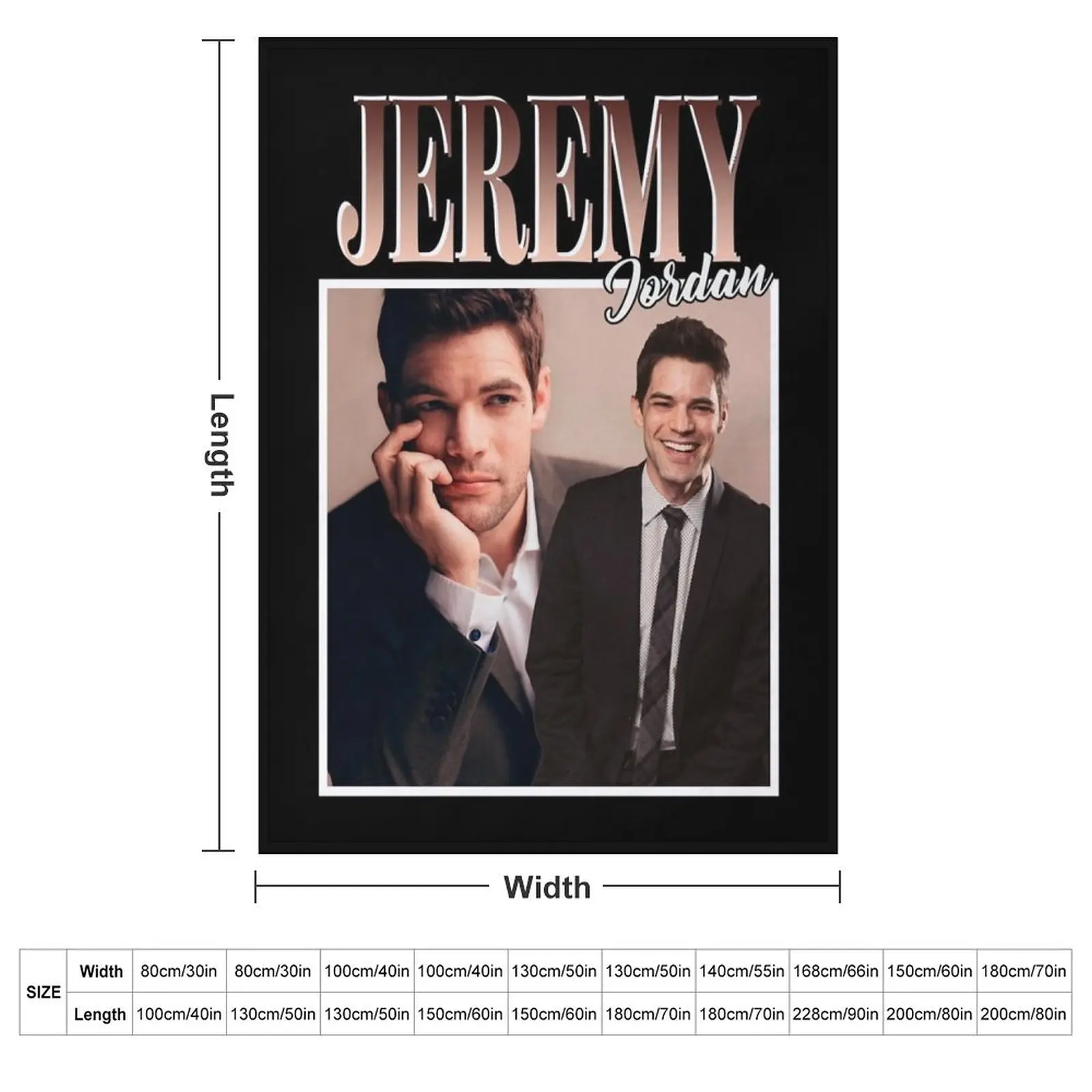 Women Men Jeremy Jordan Retro Vintage Throw Blanket Tourist Polar Blankets