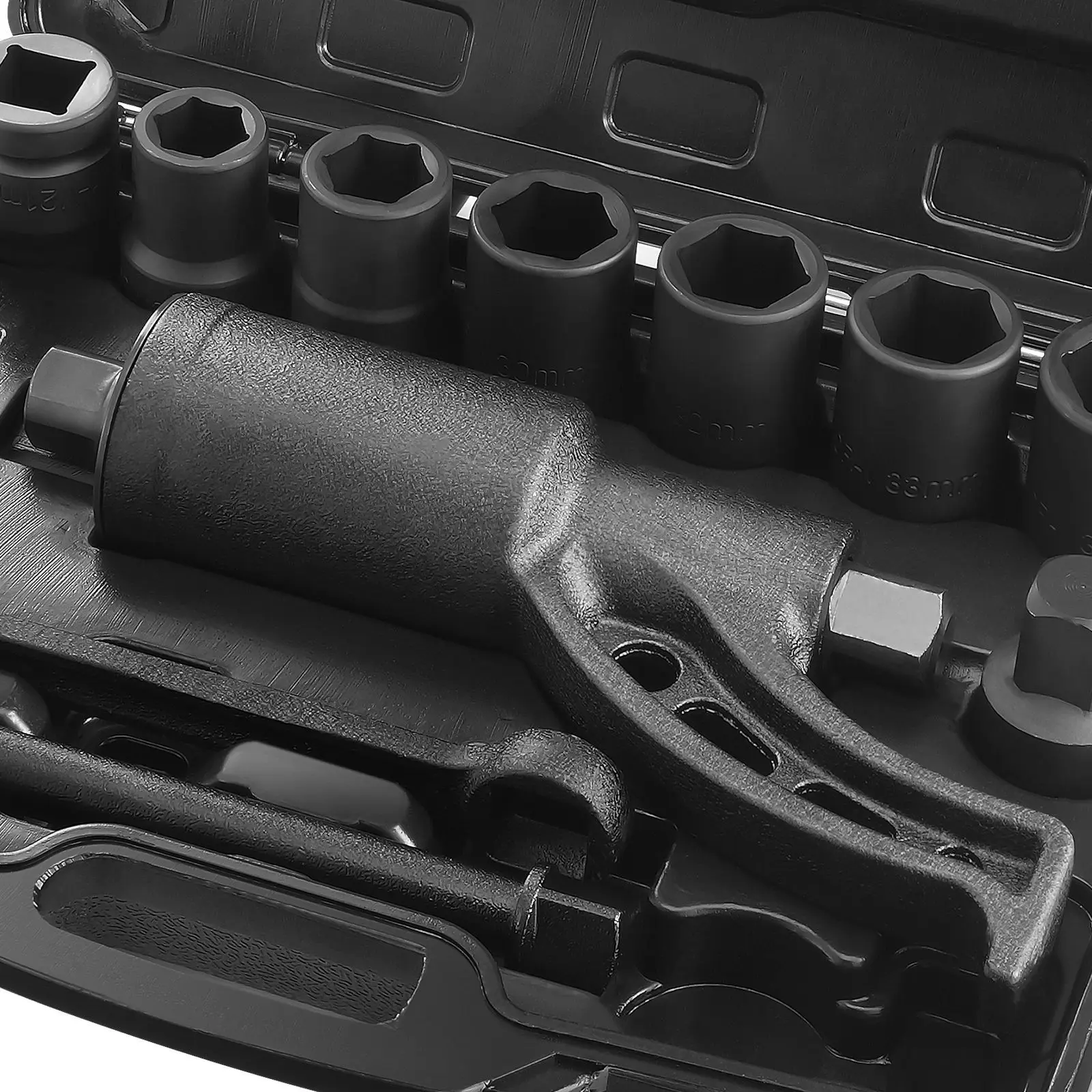 Torque Multiplier, 1 Inch Drive Lug Nut Wrench/Multiplier Heavy Duty Torque Multiplier Wrench Set, 1:58 4800N.m Lug Nut Remover, Includes 8 Sockets (24-38mm) and Storage Case