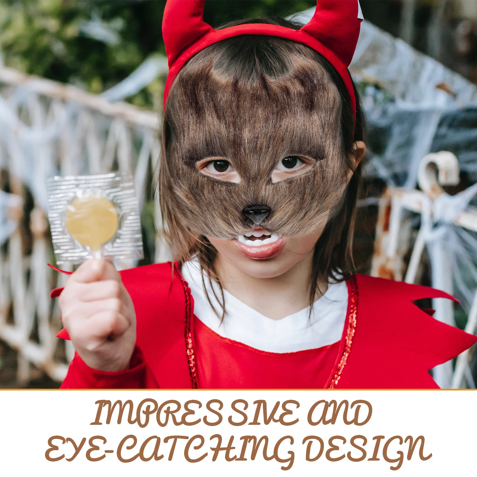 

1PC Realistic Furry Animal Mask Half Face Masquerade Halloween Costume Prop for Men Women Carnival Party Photo Booth Gray