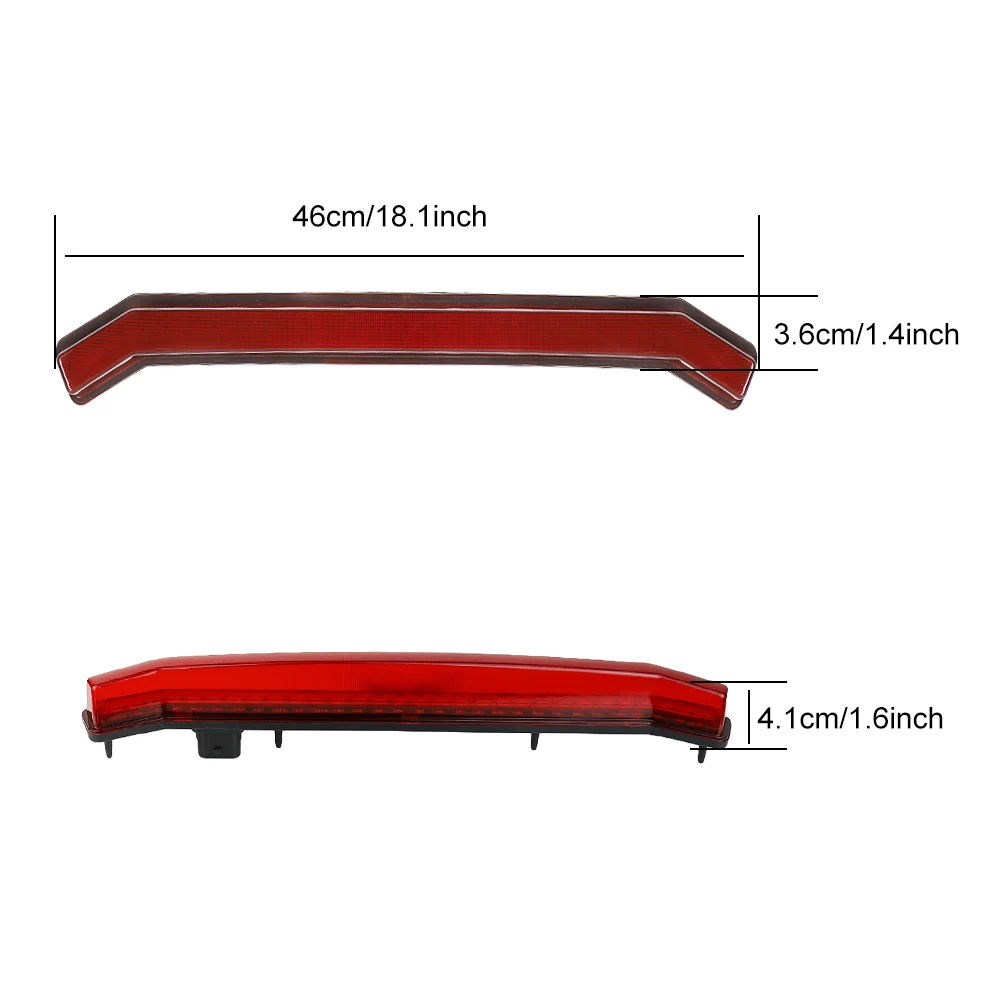 Rear Center Accent Lamp Taillight for Polaris RZR XP 1000 Turbo Sportsman 1000 XP 2019 2020 2021 2022 2023 Accessories