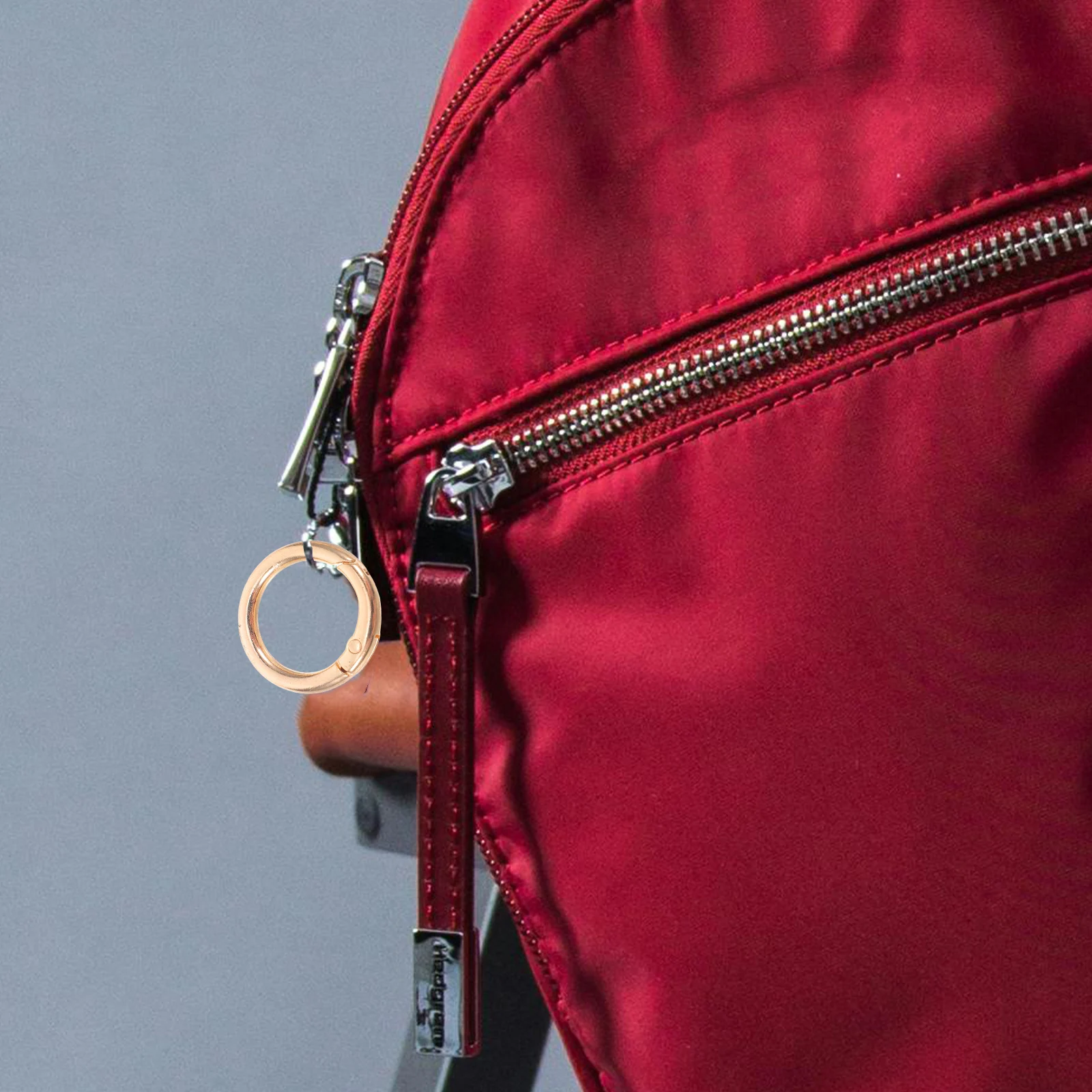 15pcs -Ring Keychain Spring Buckle Shiny Gold Color Durable Split Rings for Jewelry Bags Gifts Keyring Clasp