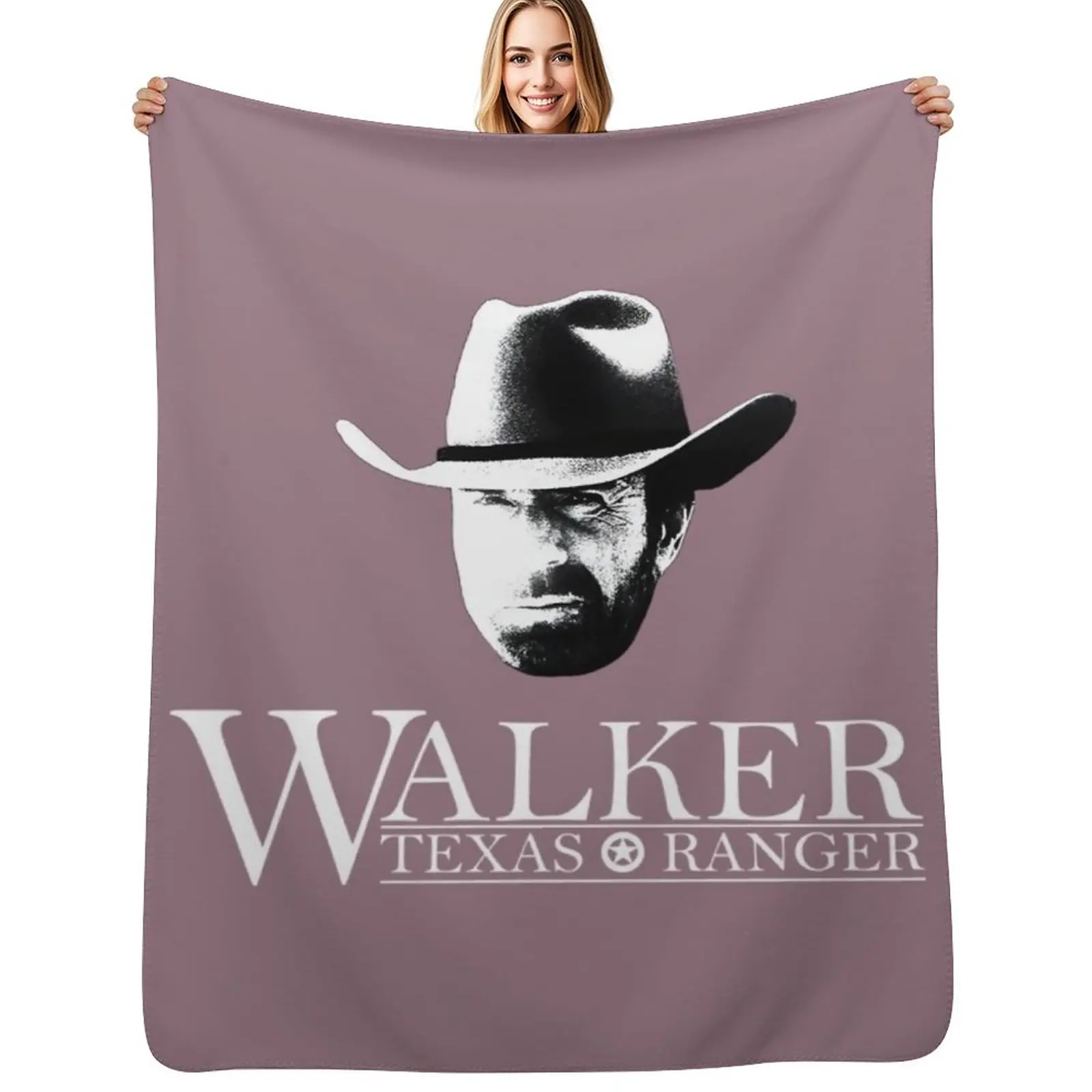 

Walker Texas Ranger (Chuck Norris) Head and Essential Throw Blanket Warm Flannel Blanket for Couch Chair Bedroom