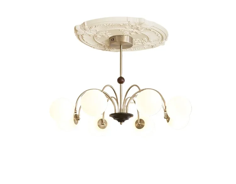 

Living room lamp main French antique magic bean chandelier modern simple bedroom lamp cream dining room retro