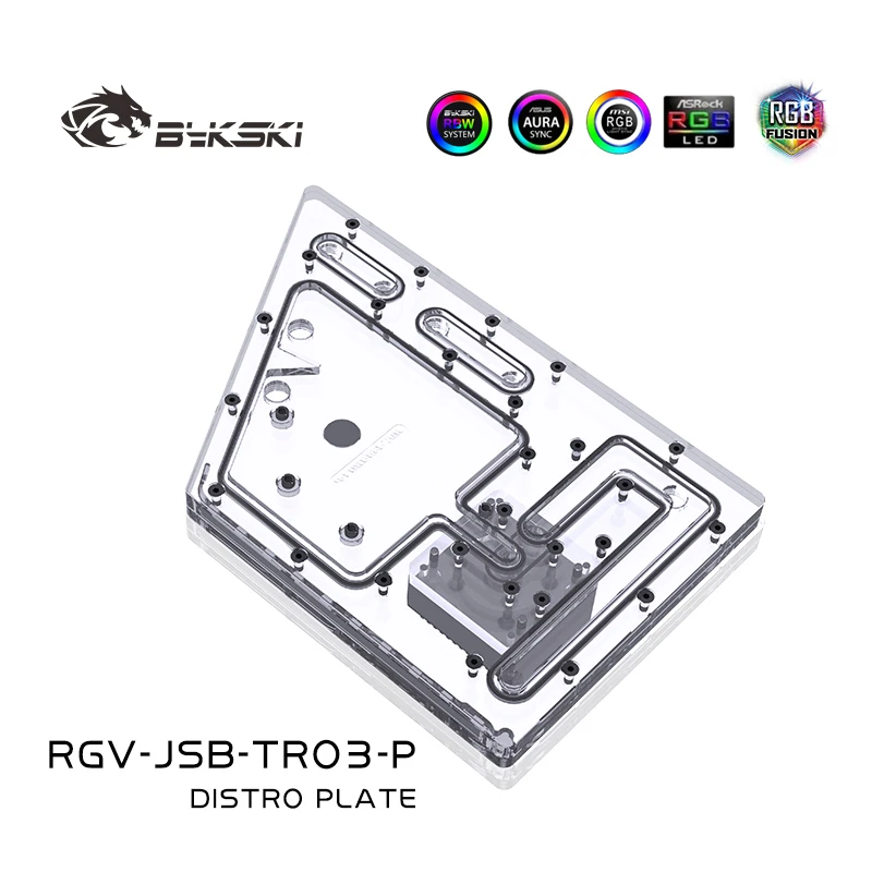 Imagem -02 - Bykski-distro Waterway Boards Water Block para Cpu Intel Jonsbo Tr03 Case para Gpu Building Rgv-jsb-tro3-p