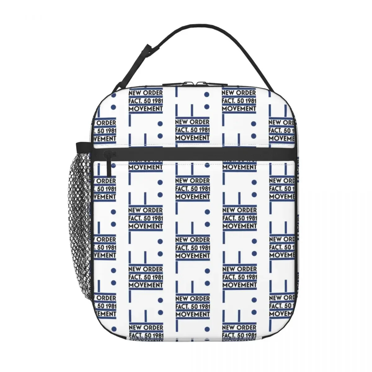 New Order Movement Insulated Lunch Bag for Women Children Leakproof Food Boxes Thermal Lunch Box Tote