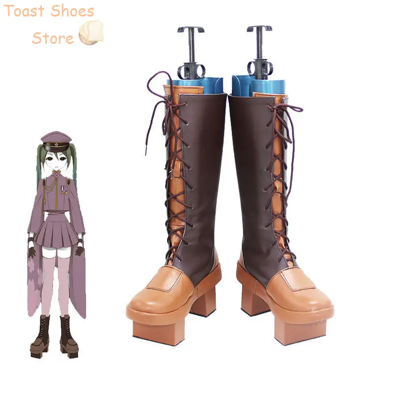 Senbonzakura zapatos de Cosplay, zapatos de Kimono, Miku, utilería para Halloween, botas de carnaval, utilería para disfraz