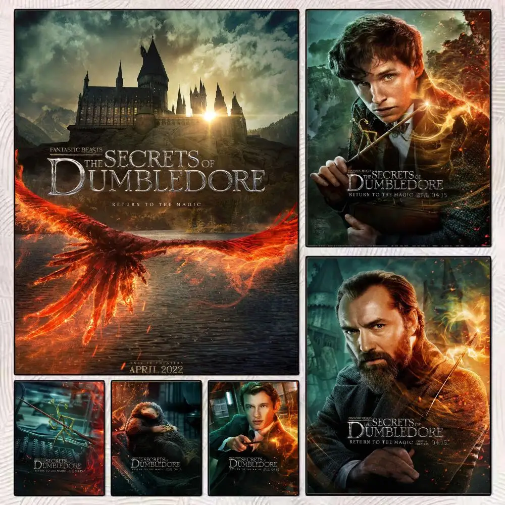 Movie T-The Secrets Of Dumbledore Poster PP Wall Decor Posters Celebrity Art Prints Aesthetic Wall Art Bedroom Office Home Gift