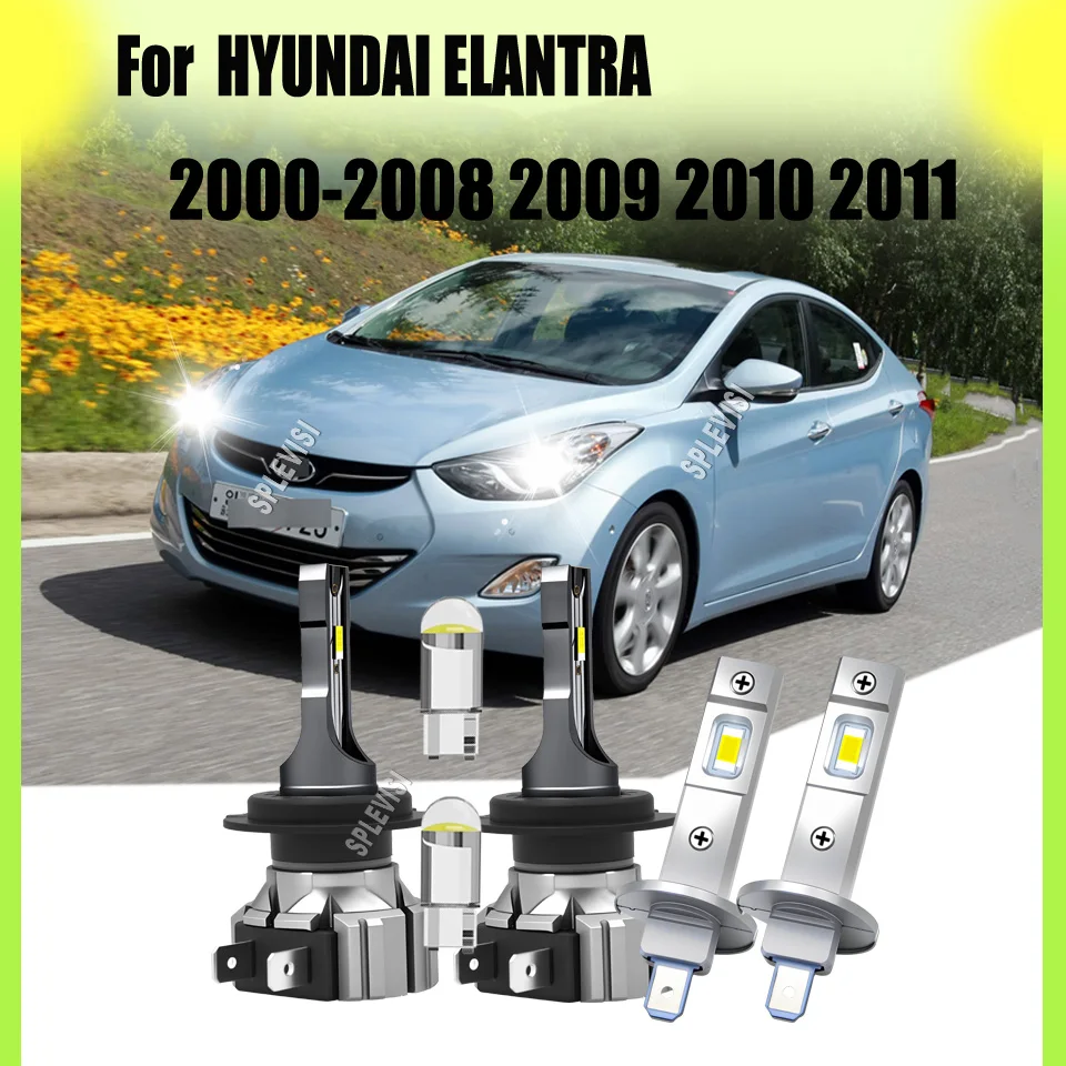 

H1 H7 Car Headlight High Low Beam for Optimal Illumination Xenon White For HYUNDAI ELANTRA 2000 2001 2002 2003 2004 2005-2011