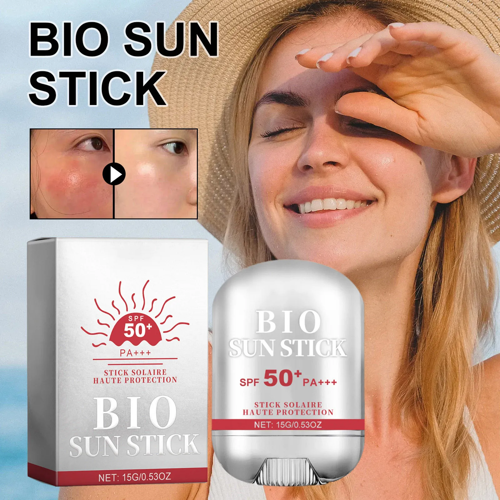 Sun Screen  Stick,Peptide 9 Bio Sun Stick SPF50+ Bio Sunscreen Stick For Face & Body Skin Sunblock Stick Protector Solar Facial