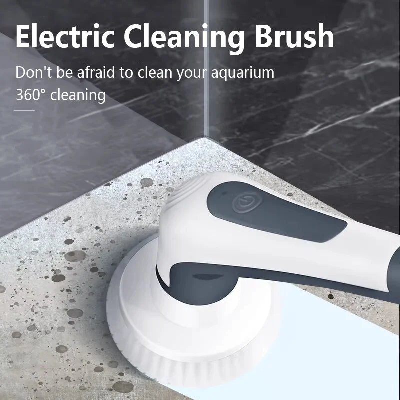 

Retractable Fish Tank Cleaning Brush Electric Aquarium Multi-Function Cleaning Tool Removing Tank Stains Aquariums Accessories