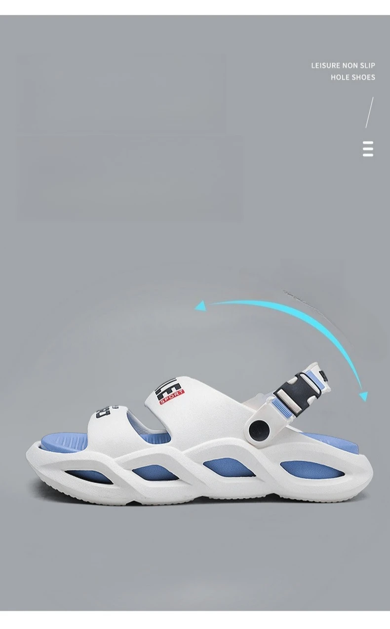 Herren-Sommer-Outdoor-Sandalen – Rutschfeste, geruchsabweisende Freizeit- und Fahrersandalen, ultraweiche Cloud-Comfort-Strandslipper für Herren – Detail 6