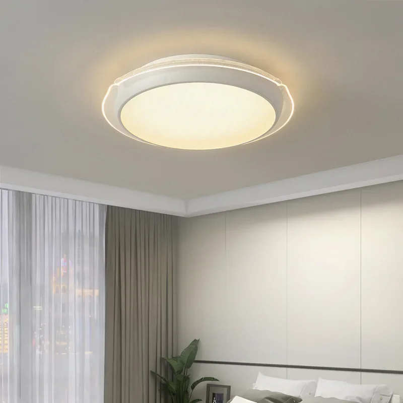 

SANDYHA Modern LED Ceiling Light Minimalist Iron Acrylic Design for Living Room Bedroom Kitchen Indoor Lighting Home Decor