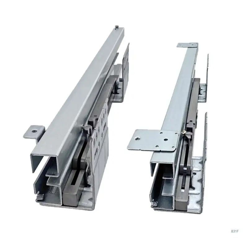 

Heavy Duty Damping Drawer Slides Rails Full Extension Runner Side Mount Cabinet Rails Track Glides 45kg 1 Pair