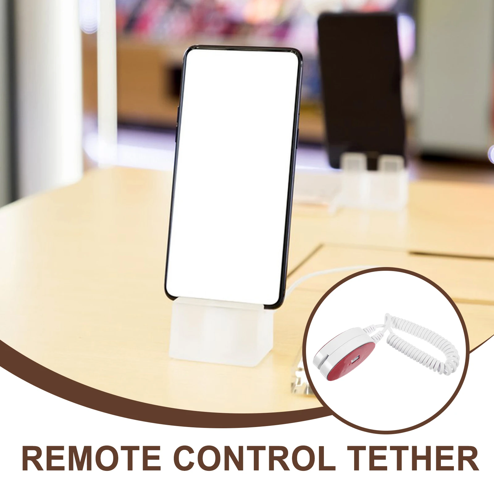 

2pcs Anti lost Rope Hooks for Remotes Remote Holder Durable Cable Tether Security Lock Plastic Reliable Easy Install