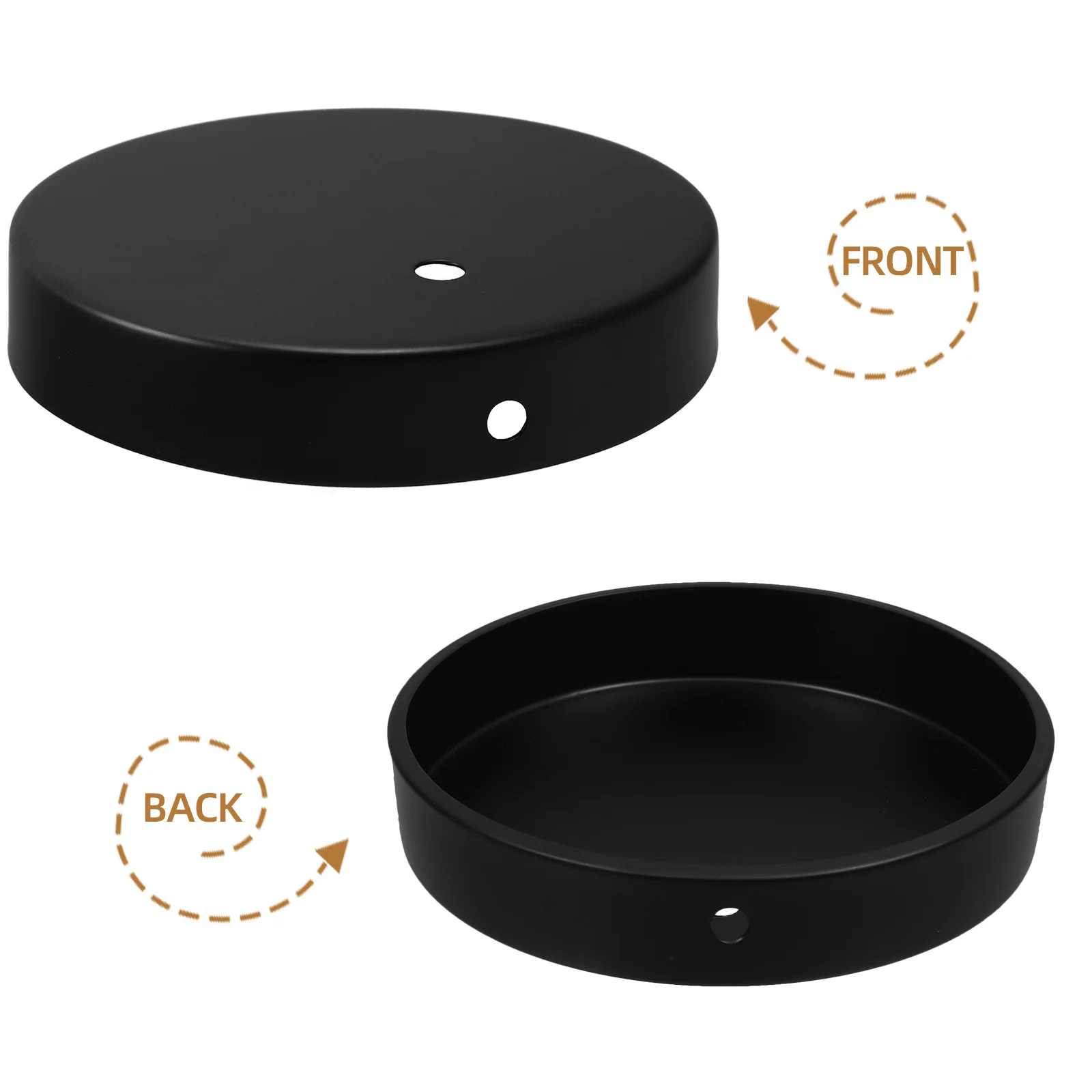 

Iron Lamp Base for Desk Table Night Light Solid Metal Round Stand Easy Wire Passage for Home Office Decoration