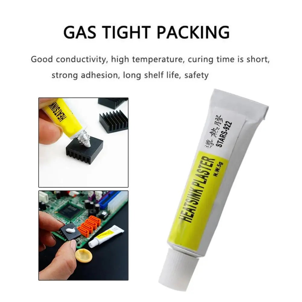 1-5Pcs Thermal Paste Conductive Heatsink Plaster Viscous Adhesive For Chip VGA LED IC Cooler Radiator Cooling Sealers