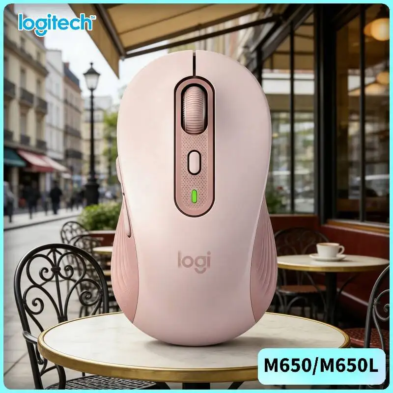 

Беспроводная эргономичная мышь Logitech M650/M650L — мягкая подставка для большого пальца, регулируемое разрешение 400-4000 DPI, на 90% более тихие нажатия, радиус действия 10 м