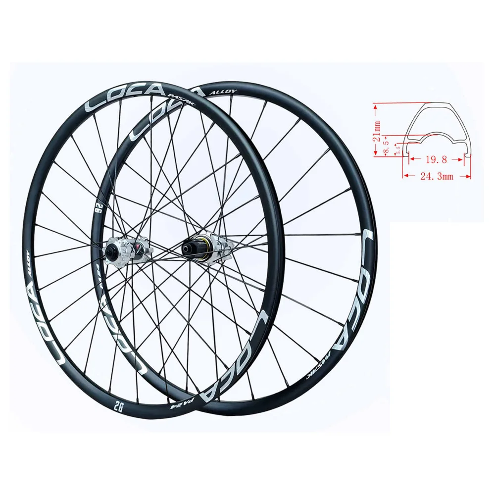 Pasak Mtb Wheelset 26/27.5/29 Inch 700C Wheels 6-bolts Disc Brake