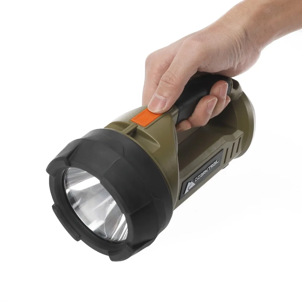 Trail 2000 Lumen LED sumber ganda lampu sorot isi ulang dengan 5000 mAh Power Bank, Olive