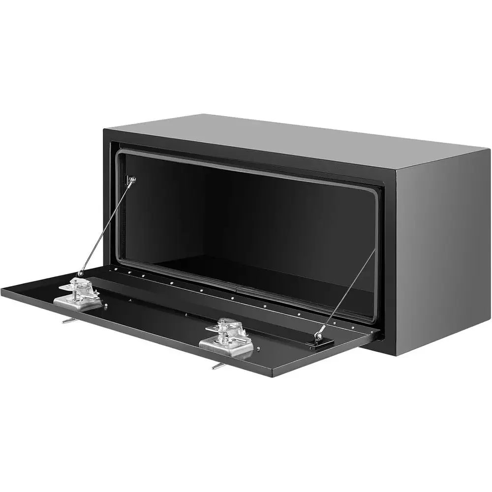 36 Heavy-Duty Steel Underbody Truck Tool Box with Lock, Ideal for Trucks, Pickups, Trailers, Vans, and RVs