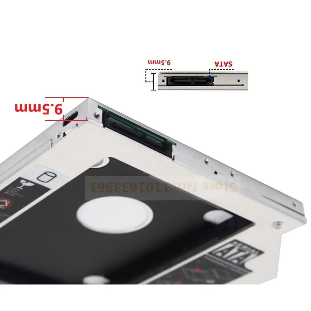 

2-й 2,5 жесткий диск HDD SSD оптический отсек Caddy кронштейн адаптер для Lenovo IdeaPad Z50-75 Z40-70 G50-80 Z50-70 B50-70 B50-80 B50-50