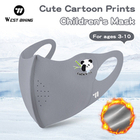 WEST BIKING Children's Ski Mask Outdoor Winter Windproof Full Face Cover Breathable Mask 10A Antibacterial Ages 3-10 Kids Mask