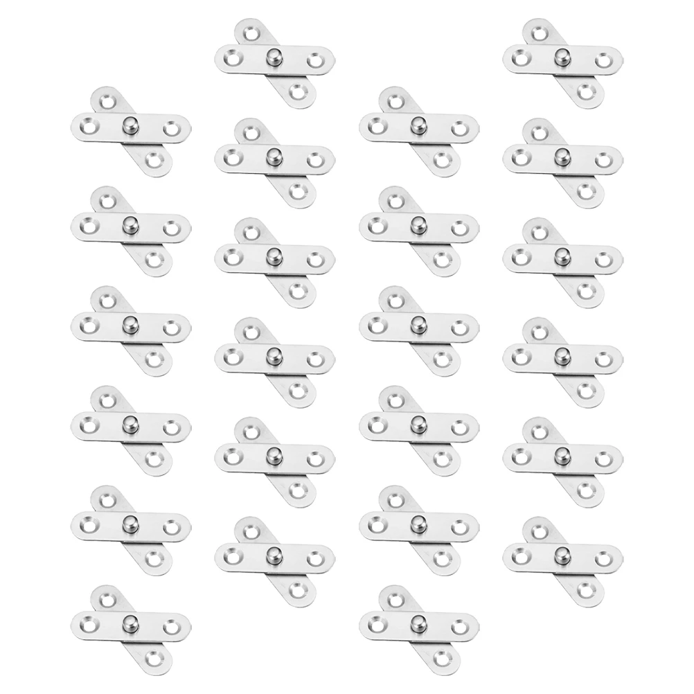 

24pcs Door Pivot Hinge Heavy Duty Detachable Invisible Hinges For Windows Folding Kitchen Cabinet Accessories Stainless Steel